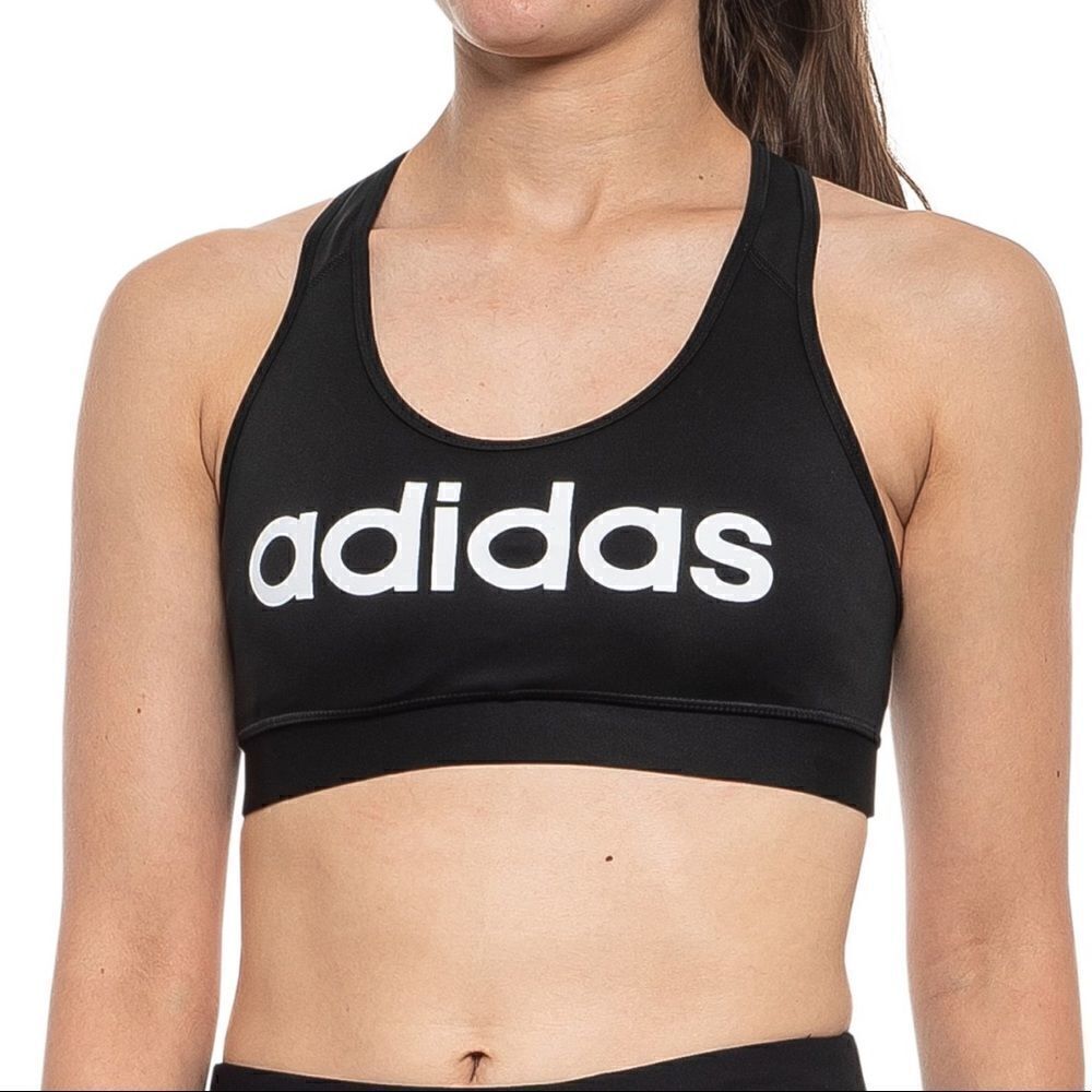 EUC Adidas Black Aeroready Primegreen Sports Bra Medium